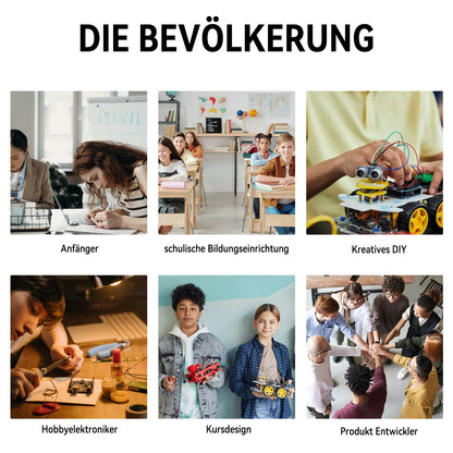 Miuzei Elektronik Starter Kit kompatibel mit Arduino, 248 Bauteile