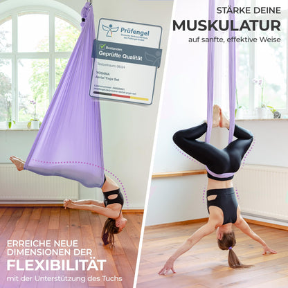 Yosana Hängematte Komplettset Nylon 5m x 2.6m - TÜV geprüft