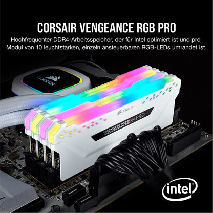 Corsair Vengeance RGB PRO DDR4 RAM 32GB 3200MHz - Weiss