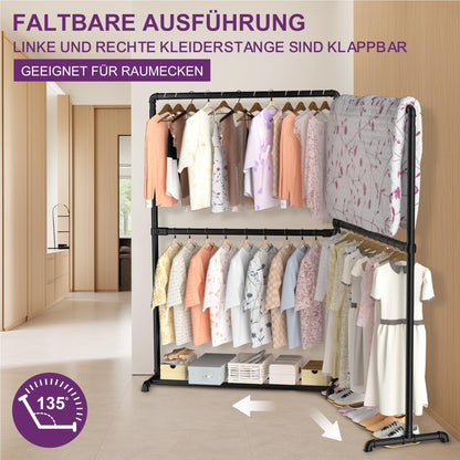 LOEFME Schwerlast Kleiderständer – Klappbar & Freistehend