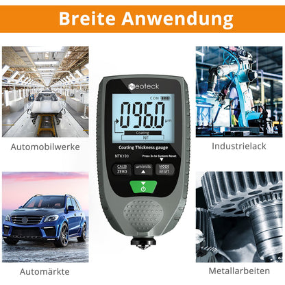 Neoteck Autolack-Schichtdickenmessgerät Handheld LCD