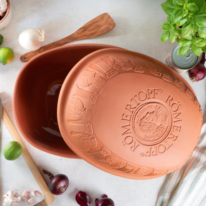 Römertopf MAXI Klassiker Gänsebräter Naturton - 7 Liter