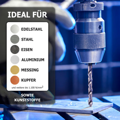 Pinava Metallbohrer-Set HSS Cobalt Pro, 19-tlg., 1–10 mm
