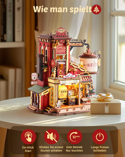 ROKR Gift Factory 3D Holzpuzzle Spieluhr Modellbausatz - EAB01