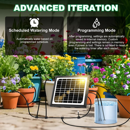 YAHAMOO Solar-Bewässerungssystem BSV-IC018 für 20 Topfpflanzen