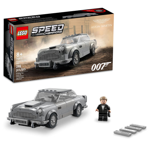 LEGO Speed Champions 007 Aston Martin DB5 76911 Bauset mit James-Bond-Minifigur und silberfarbenen Radeinsätzen
