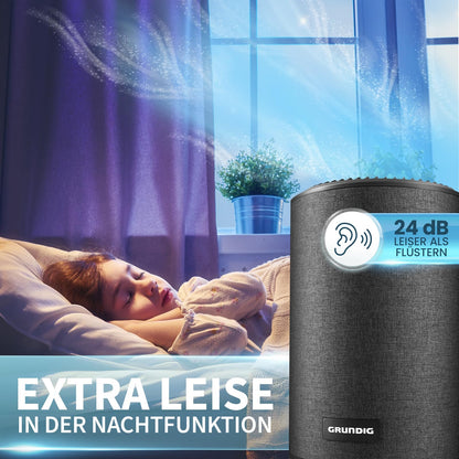 Grundig Luftreiniger für Allergiker - Hepa + Aktivkohlefilter