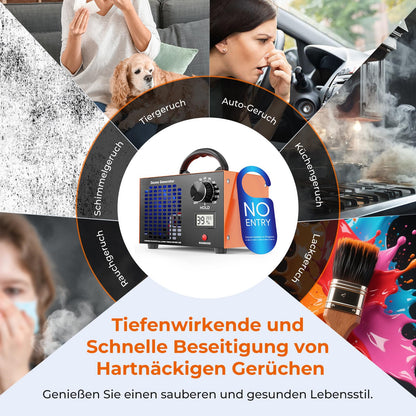DDHTSAL Ozongenerator SS-Y01, 120000 mg/h für Räume bis 320 m²