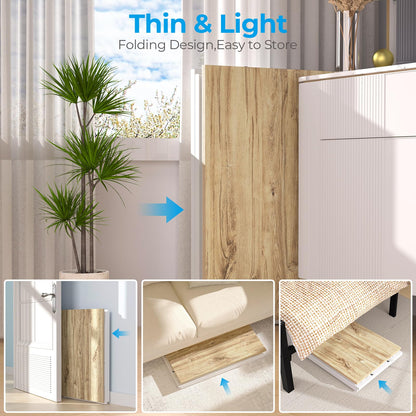 GreenForest Kleiner Klappschreibtisch 80x48 cm - Beige