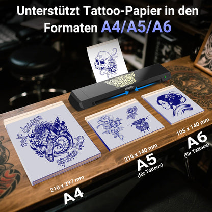 ORGBRO X8 Tattoo Stencil Drucker, Bluetooth Thermodrucker