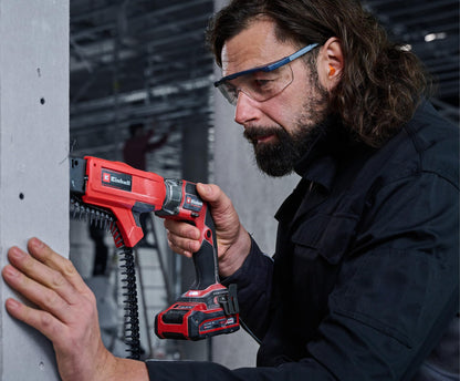 Einhell Professional TP-DY 18 Li BL Akku-Trockenbauschrauber – Magazin