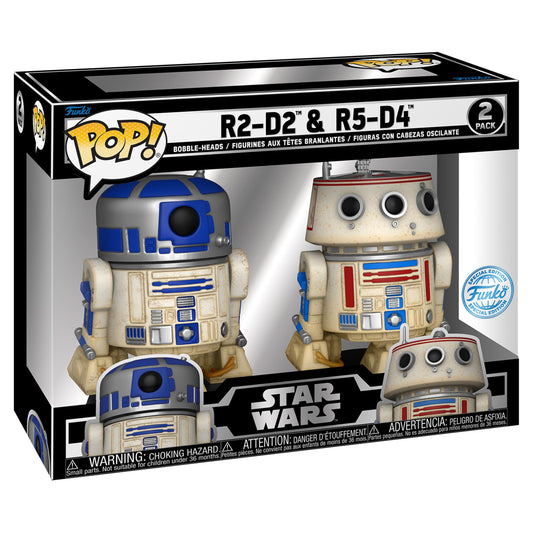 Funko POP! Star Wars R2-D2 R5-D4 Bobblehead 2er-Set - Celebration 2023