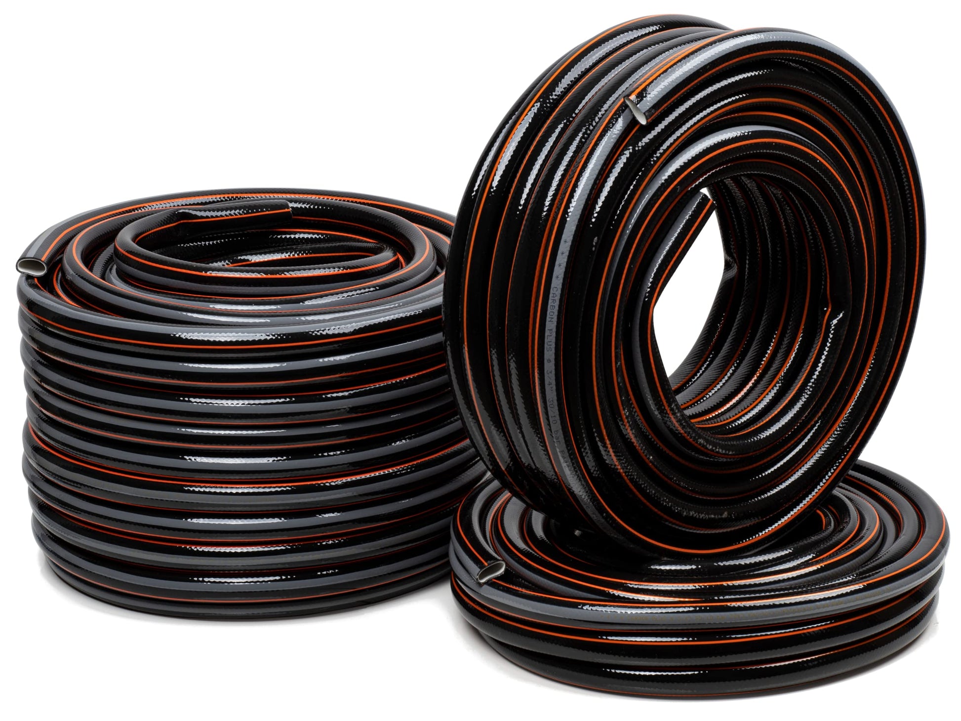 STRÜBER CARBON Gartenschlauch 4-lagig, PVC, 3/4 Zoll, 50 m – Bewässerungsschlauch mit Kreuzgewebe
