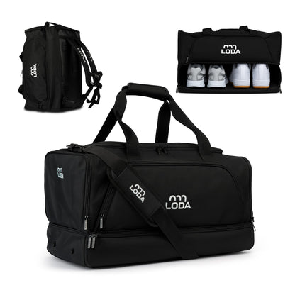 LODA compact Multifunktions-Sporttasche Rucksack 48 Liter