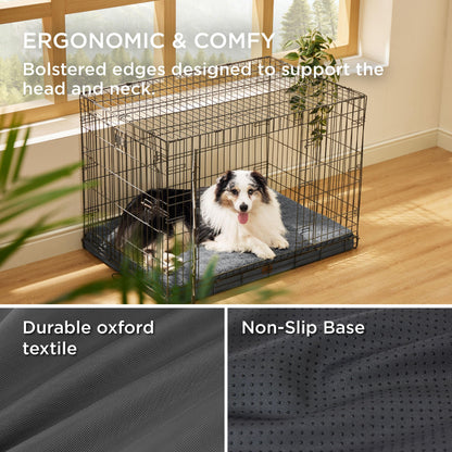 BEDSURE orthopädisches Hundebett grosse Hunde 104x74x9 cm dunkelgrau