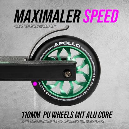 Apollo Stuntscooter Hawk – Freestyle-Kickscooter Trick-Roller
