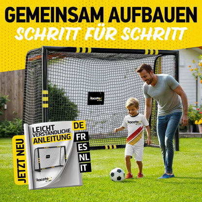 Racetex Fussballtor für Garten Kinder Erwachsene - 180x120cm