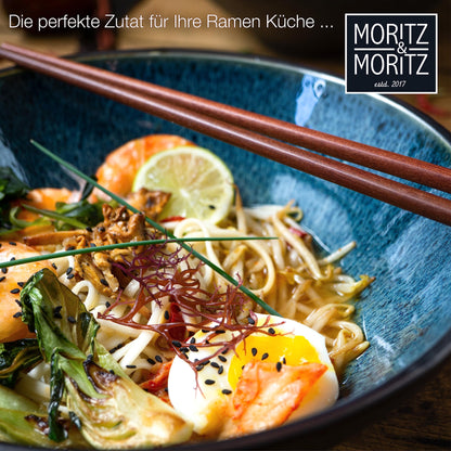 Moritz & Moritz SOLID Ramen Schüssel Set Keramik - Blau