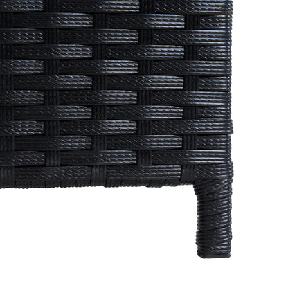 ESTEXO Polyrattan Auflagenbox Kissenbox Schwarz 120 x 50 x 59 cm