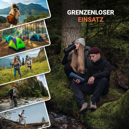 Bachgold Profi Outdoor Wasserfilter Flasche – XL 800ml