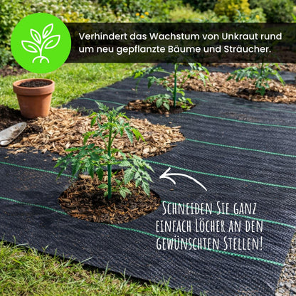 Green Thumbz Unkrautvlies 2 x 50 m, 100 g/m², wasserdurchlässig
