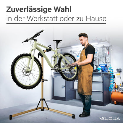 VELOJA Profi Fahrrad E-Bike Montageständer - Schwerlast 50kg