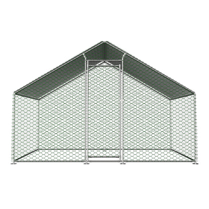 Thanaddo Hühnerstall 3x2 m, Kleintierstall aus verzinktem Stahl