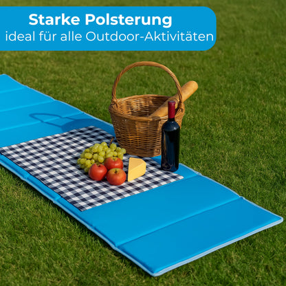 StarK® 4in1 Strandmatte – Faltbar Camping Pool SkyBlue 2er Set