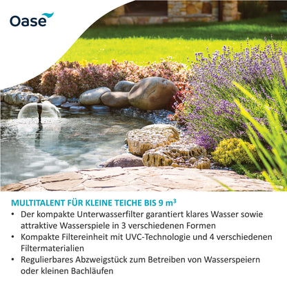 OASE Filtral UVC-Klärer 9000 - Unterwasserfilter mit Wasserspiel