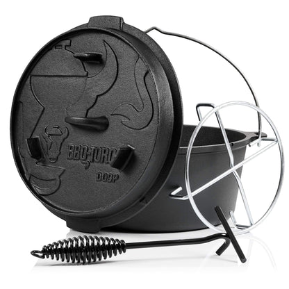 BBQ-Toro DOKING 6-teiliges Dutch Oven Set mit Faltgrill