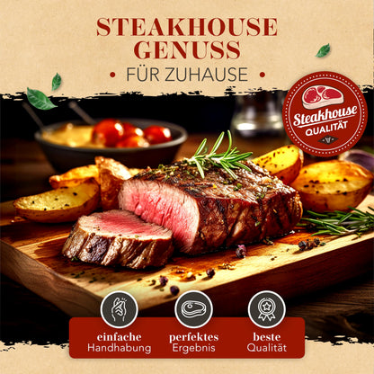 KRUSTENZAUBER Gusseisenpfanne 32 cm, voreingebrannt, für Induktion