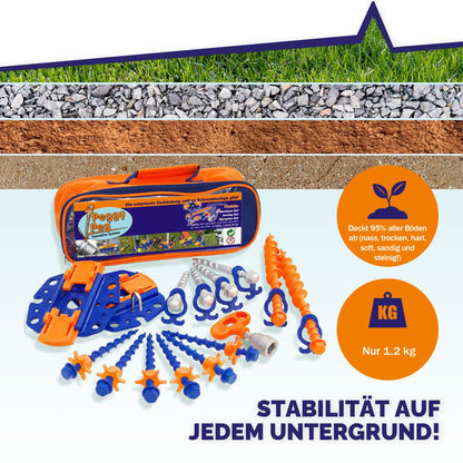Peggy Peg Markisenset Fix&Go Ankerplatten 2.0 mit Schraubheringen