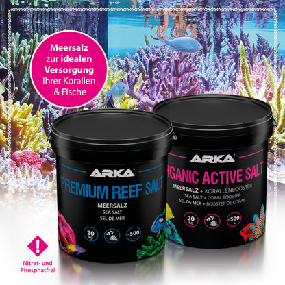 ARKA Organic Active Salt Meersalz 10 kg für Riffaquarien
