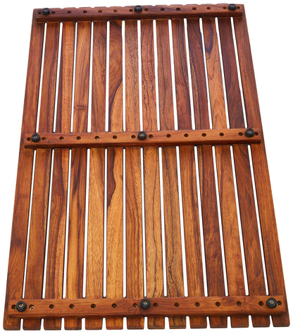 asinox TEK4A5080 Duschmatte - Teakholz Rechteck 80 cm