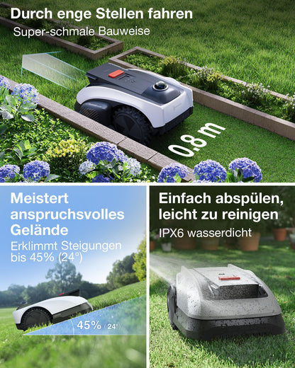 ECOVACS GOAT O1200 LiDAR PRO Mähroboter ohne Begrenzungskabel