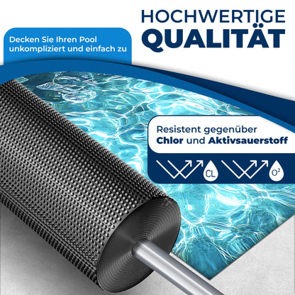 KESSER® Pool Solarabdeckplane Solarfolie – Rechteckig 600x400cm