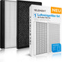 1E Filter-Set für Philips Luftreiniger, HEPA- & Aktivkohlefilter, 2er – zwei Ersatzfilterelemente