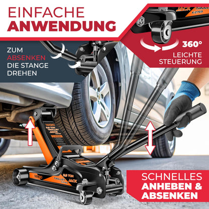 MASKO Wagenheber hydraulisch 2.5T Rangierwagenheber – Flach