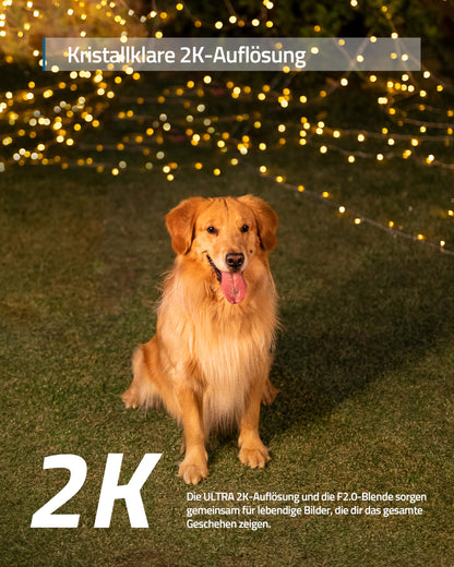 eufy Security Outdoor Cam E220 2K Überwachungskamera mit Scheinwerfer