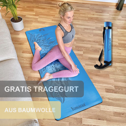 Yosana ULTRA GRIP Yogamatte Naturkautschuk – 183x68cm 4mm