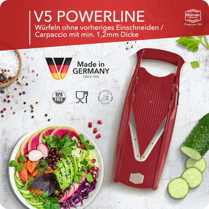 Börner V5 Gemüsehobel Profi Set - Verstellbarer V-Hobel