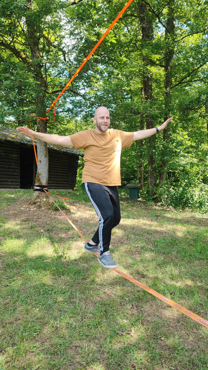 Primeful® Slackline Set Komplettset für Balance Training 18,5m