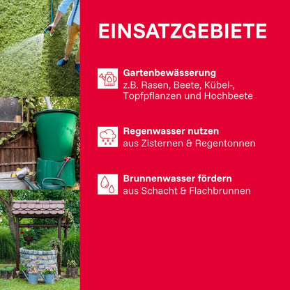 T.I.P. 31175 Gartenpumpe Garten-Jet 750 Guss 600 Watt 2.800 l/h