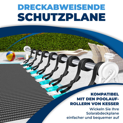 KESSER® Pool Solarabdeckplane Solarfolie – Rechteckig 600x400cm