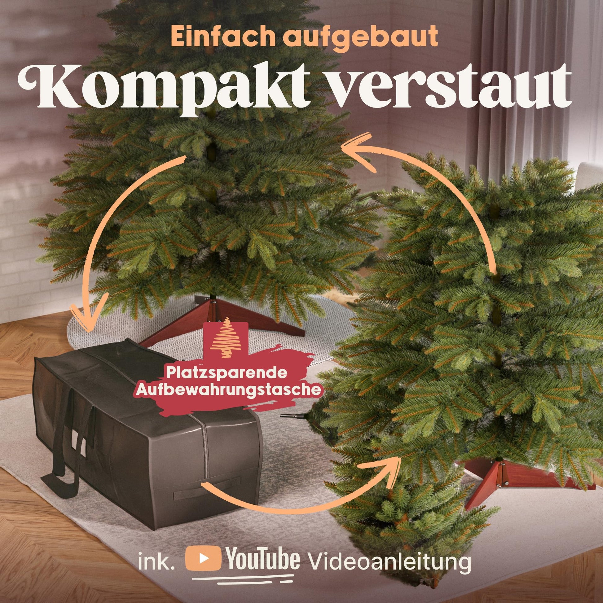 Pure Living Künstlicher Weihnachtsbaum 250 cm –