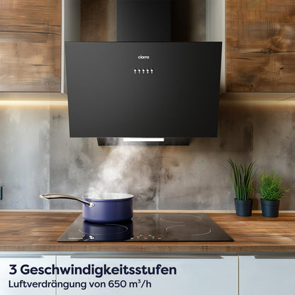 CIARRA CBCB6762A Dunstabzugshaube Kopffrei 60cm Umluft Schwarz