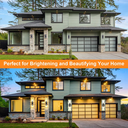 CELAVY LED Wandleuchte Up Down Aussen – 2er Set Anthrazit Grau