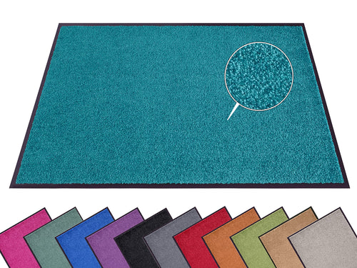 Hanse Home Schmutzfang-/Türmatte Outdoor – 120x180cm Petrol. Rechteckige, petrolfarbene Schmutzfangmatte für den Außenbereich.