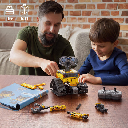 IKUPER Technik Roboter 6-in-1 Bausatz, programmierbar, 631 Teile