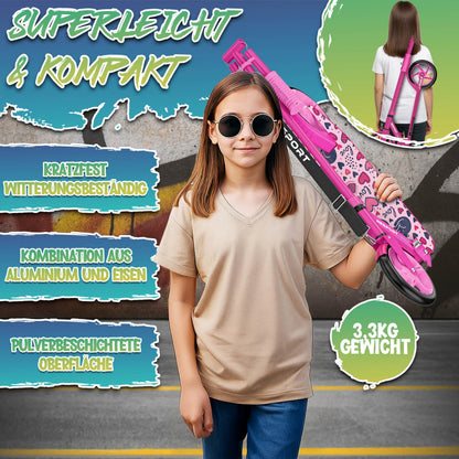RE:SPORT Cityroller für Kinder und Erwachsene, klappbar, bis 100 kg